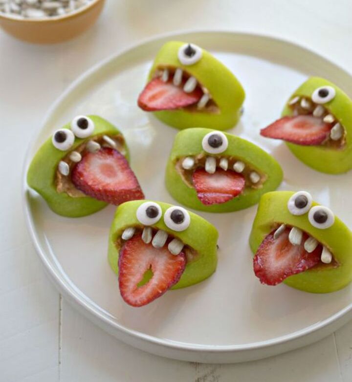 Halloween Finger Food Recipes - Sill Monster Apple Bites
