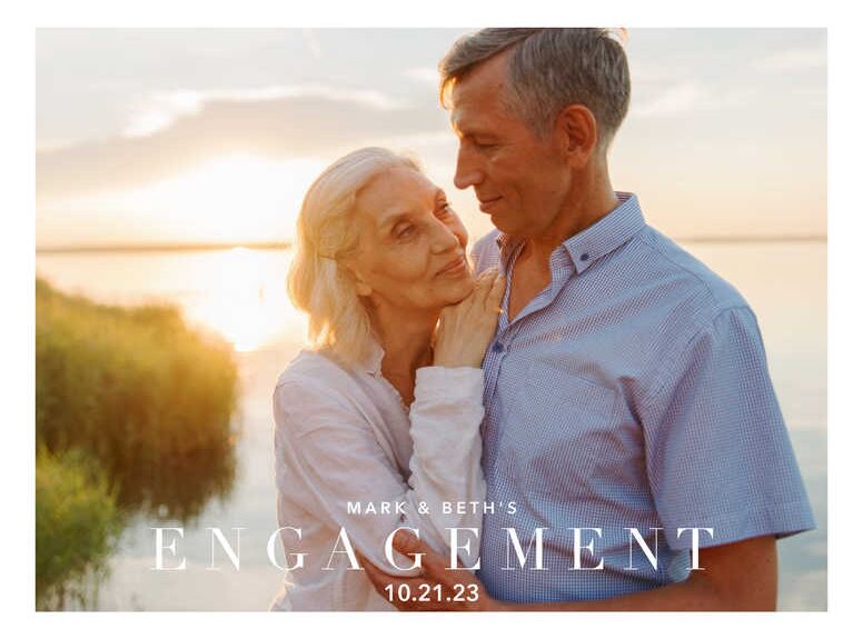 Elegant engagement photo album. 2023 timeless engagement photo albums. 