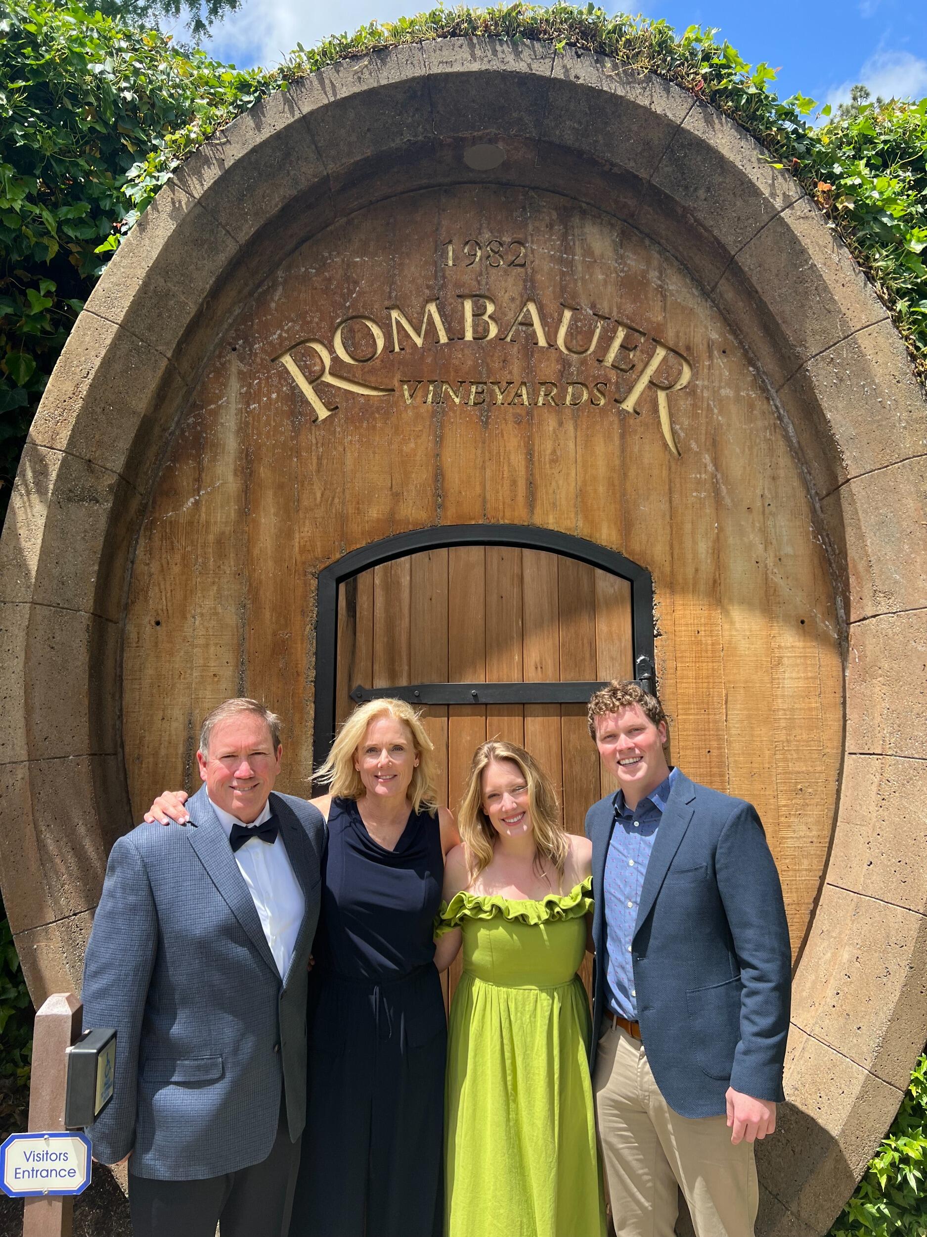 Napa Valley for the Derby party; great wine and great company.