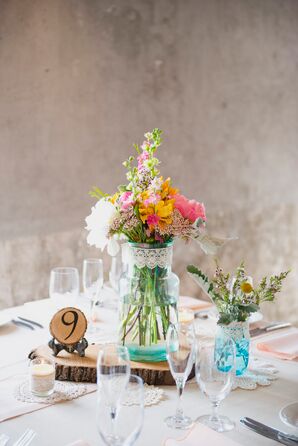 Rustic Beach Wedding Centerpieces