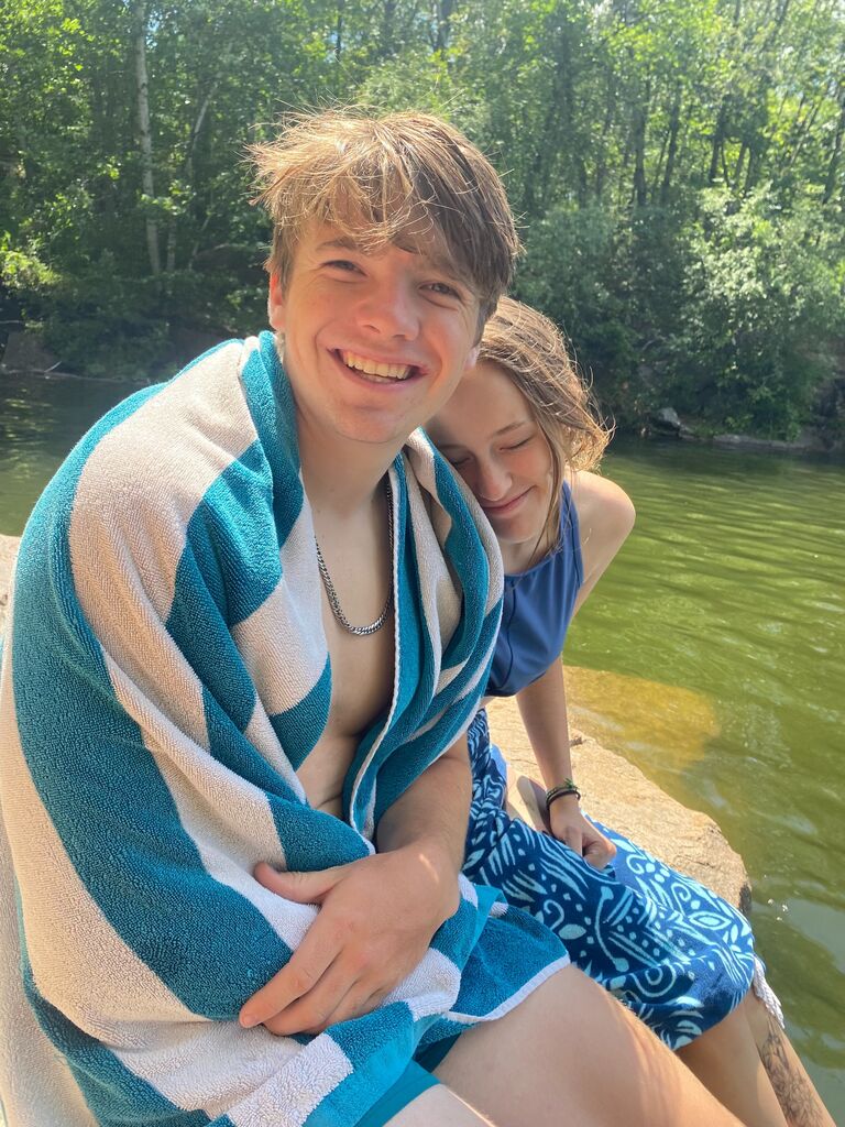 Swimming in the Quarries.