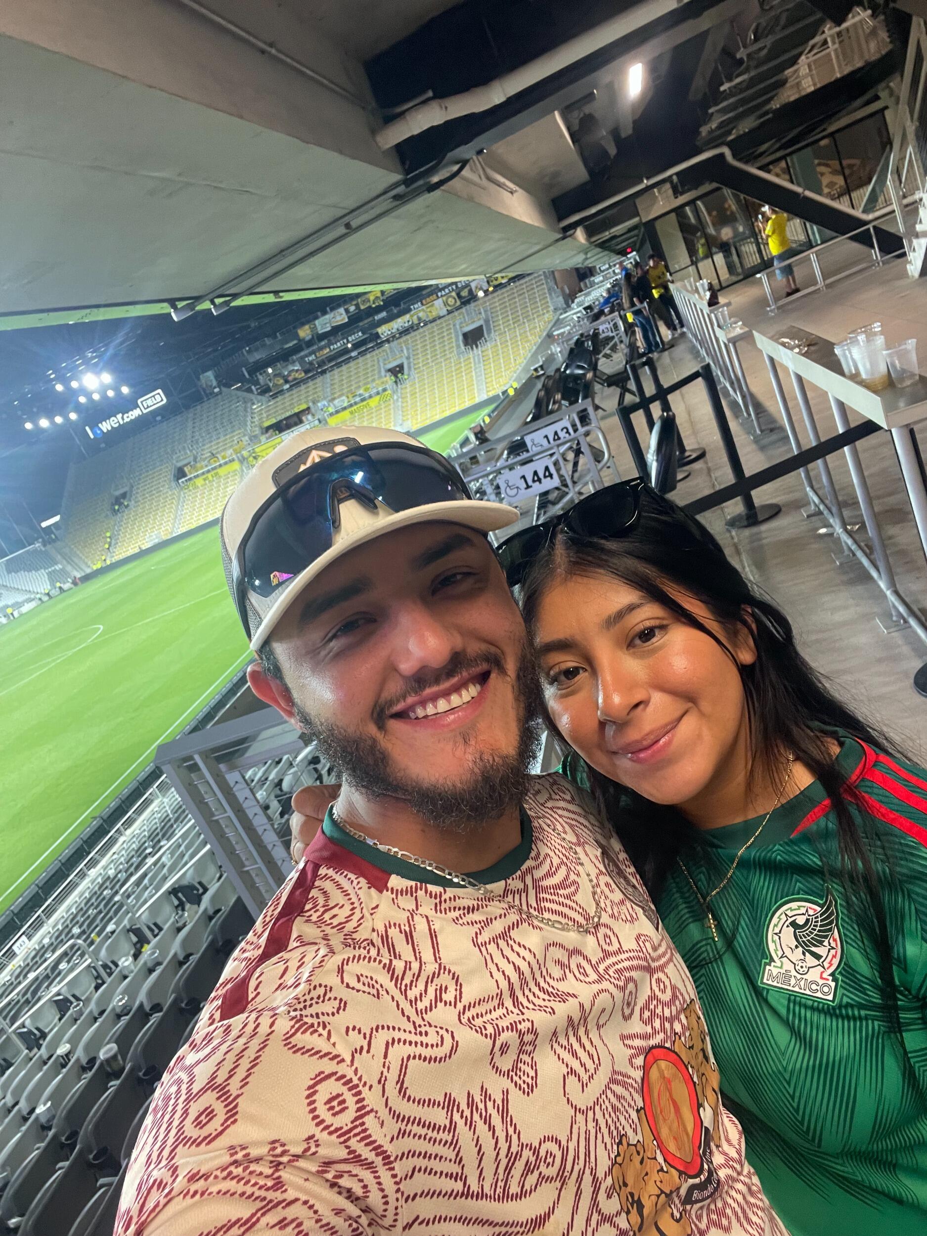 Viendo al América jugar en Columbus