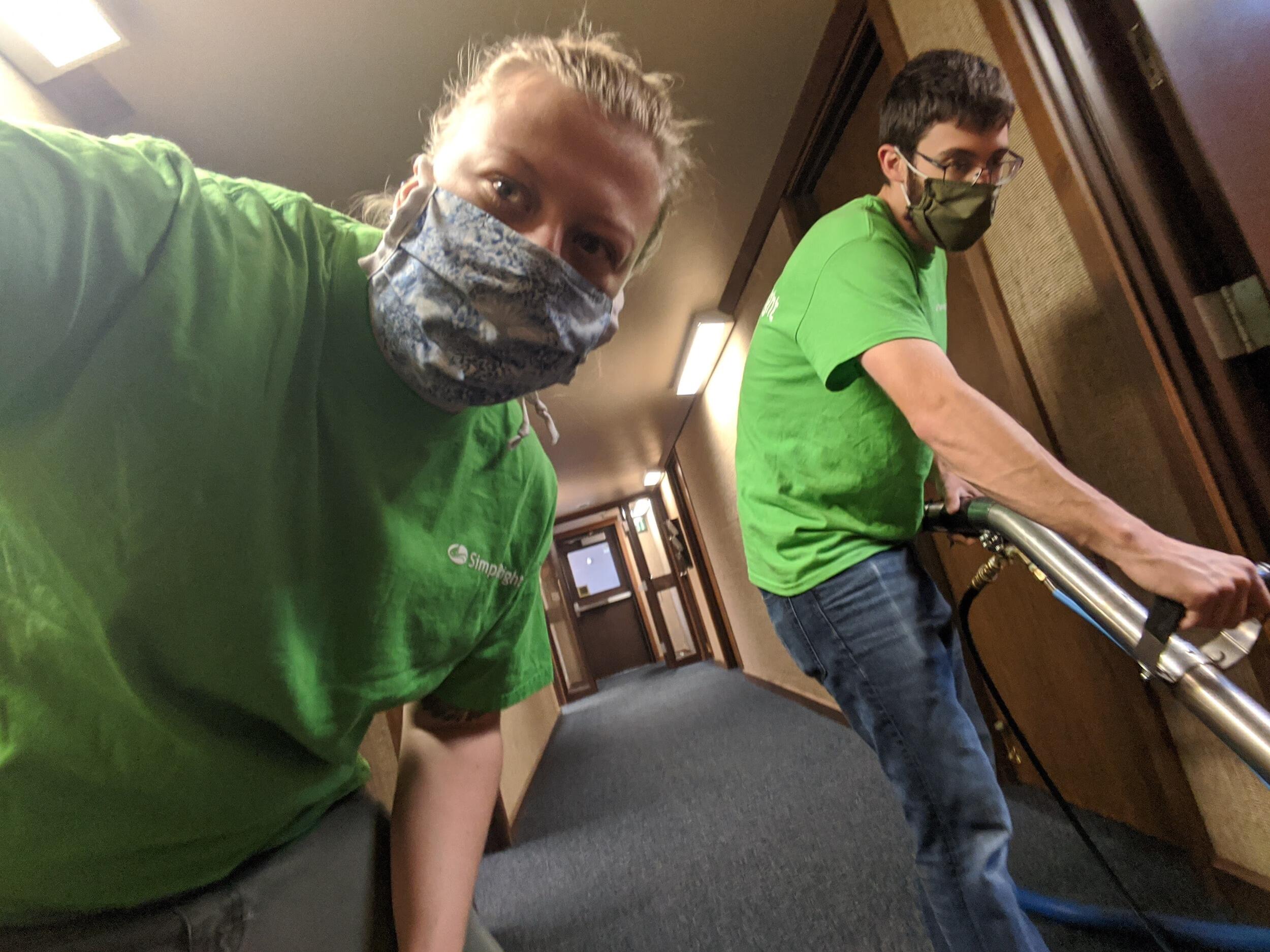 Andy got a job traveling cleaning carpets and had to find a co-worker. Haley got the job after Alan said no. Off cleaning carpets in rural MT and WY. 