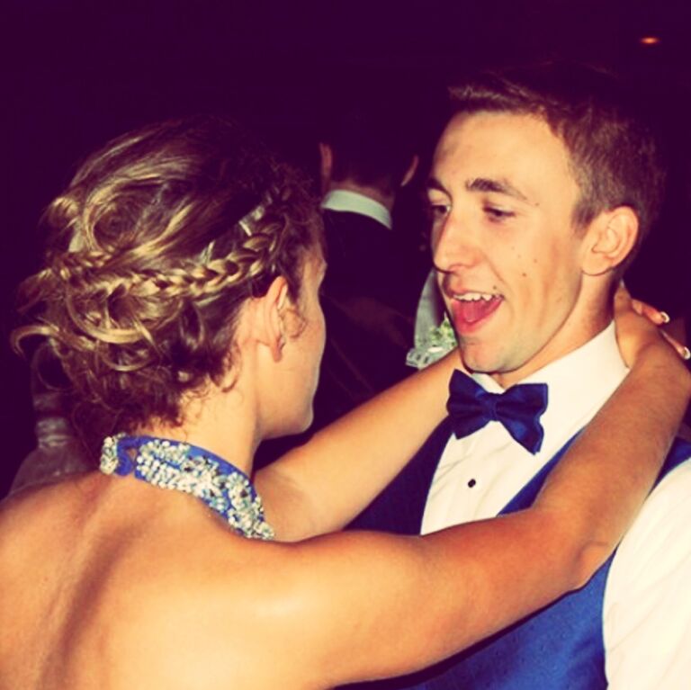 then went to our first prom,