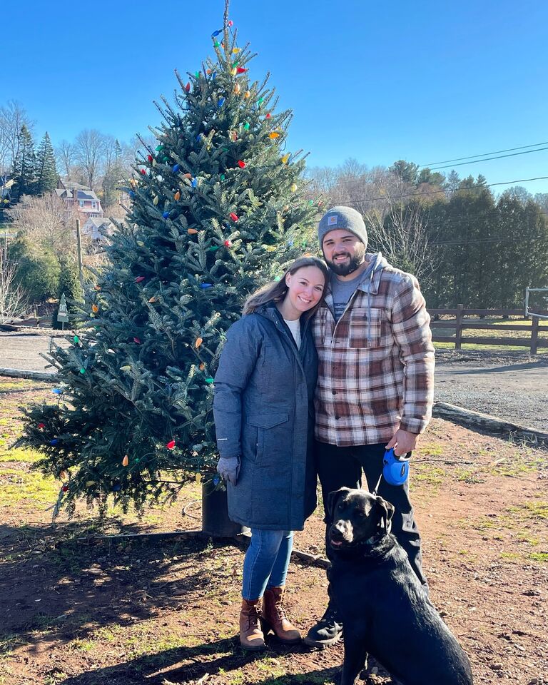 Our 1st Christmas tree! Sam had never had real Christmas trees growing up and harvesting a fresh tree to decorate was an all new experience.
