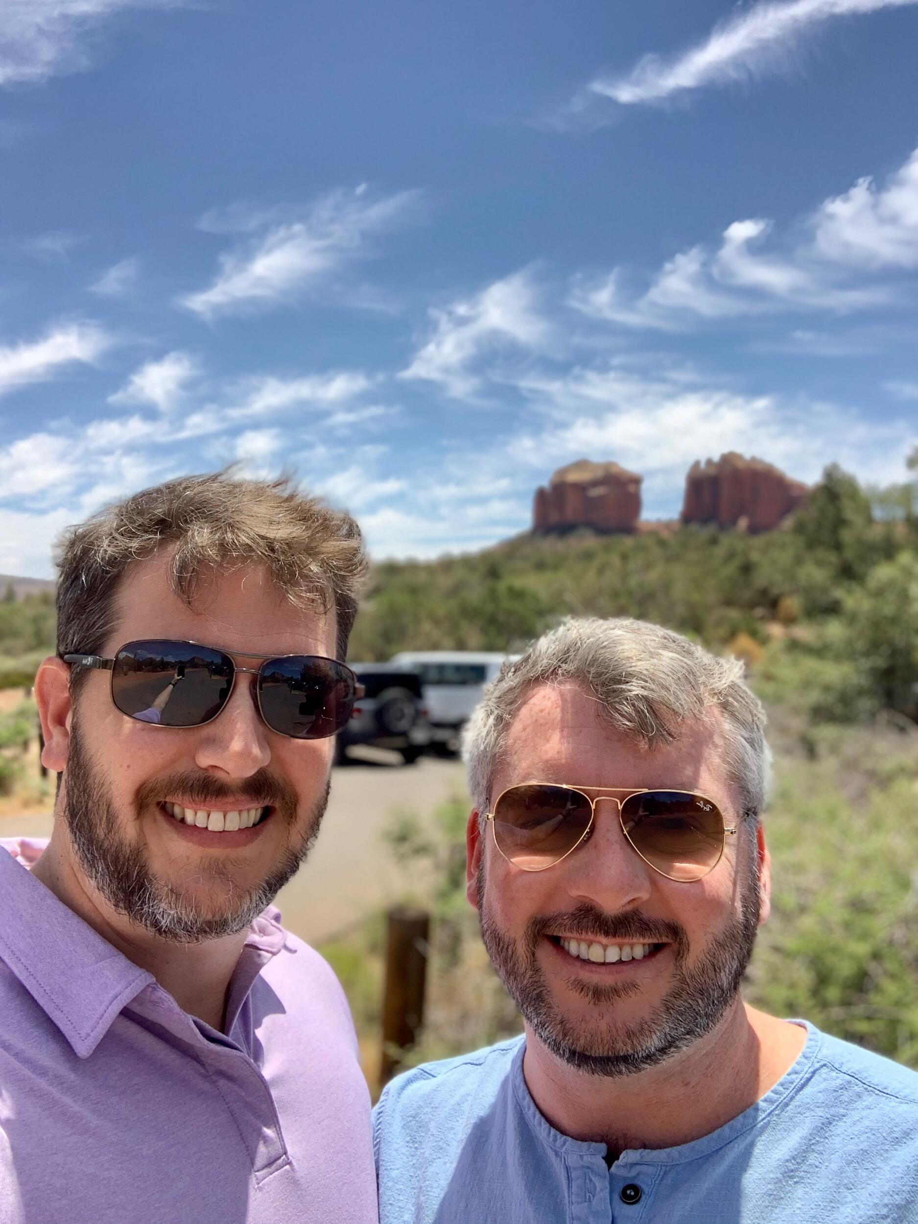 Soaking up the sun in
Sedona, Arizona
