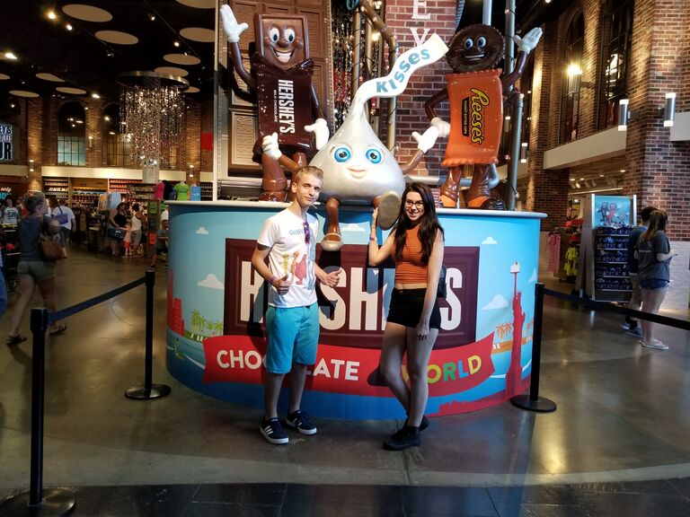 Our first trip together: Hershey, Pennsylvania.