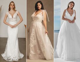 Three wedding dresses for bigger busts