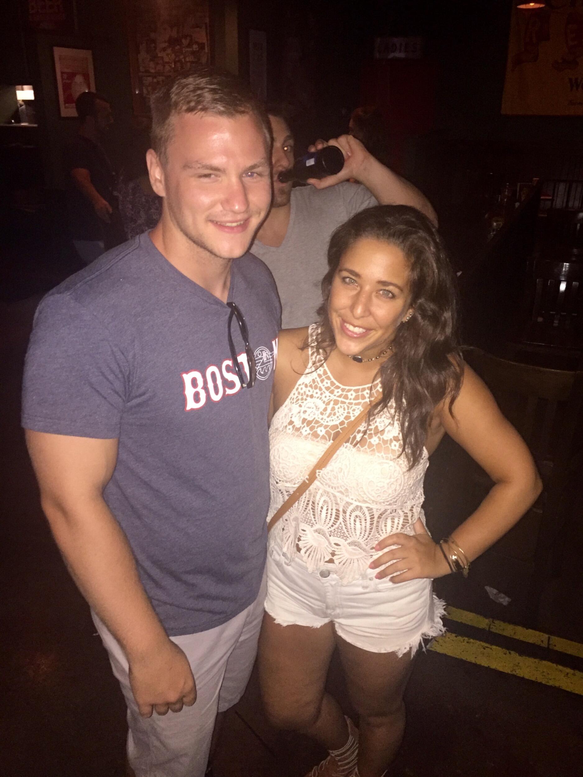 Our first photo together! This was taken about 1 month after we met, out in Fenway after a Zac Brown Band concert at Fenway park. I think this may be where our love for concerts together started. 