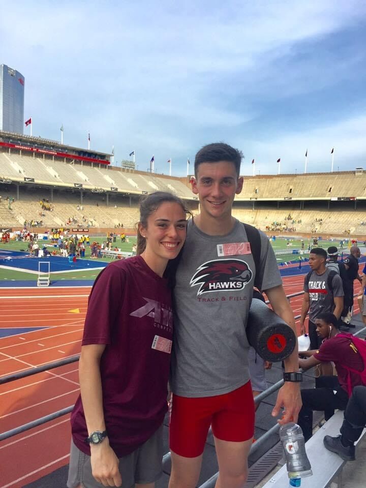 Racing at Penn Relays together in 2016