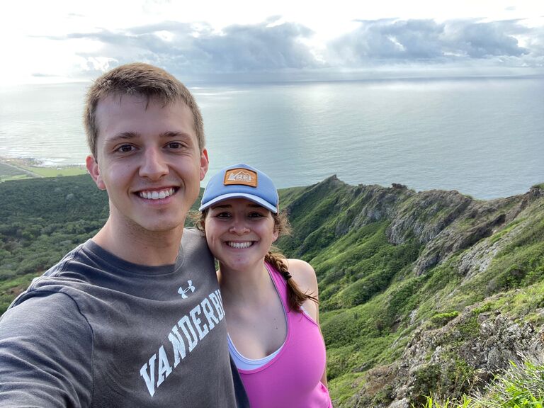 Spring break in Oahu! This photo was taken at the top of Diamond Head