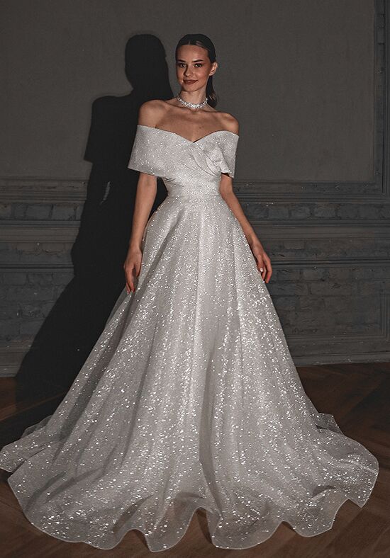 Olivia Bottega Shimmering Off-the-Shoulder Wedding Dress Melanie Wedding  Dress