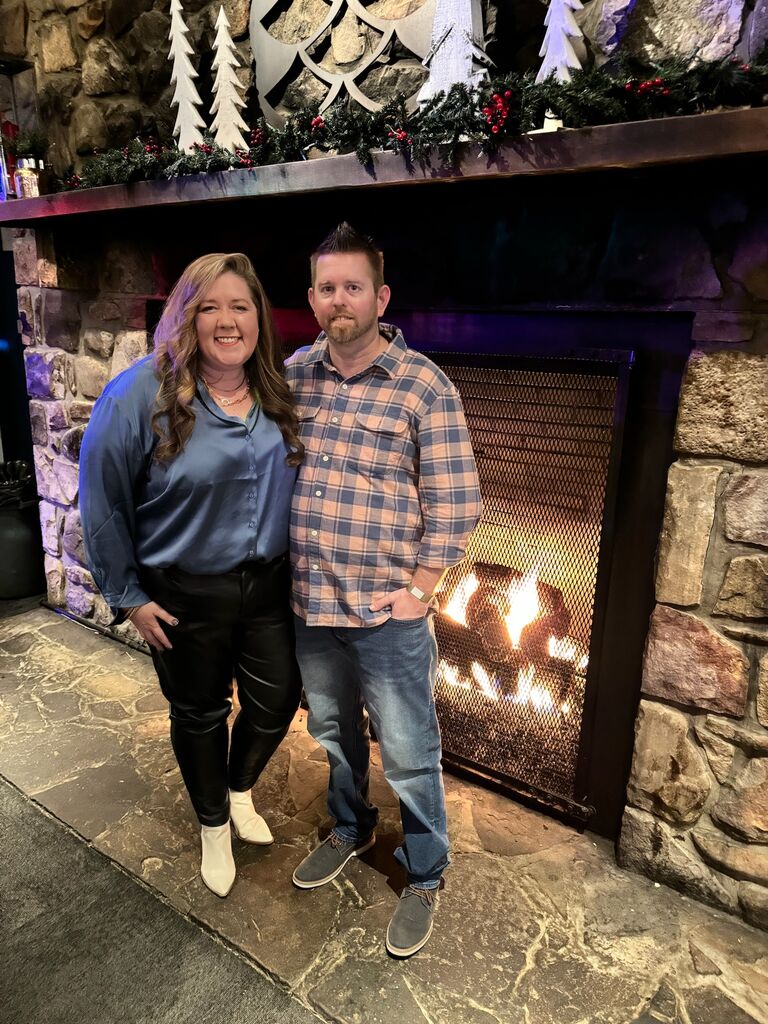 Celebrating our engagement and ringing in 2024 at Bryce ski resort WVA