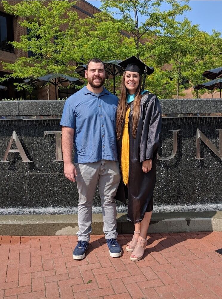 We celebrated Katie's graduation from Grad school at Kent State University.