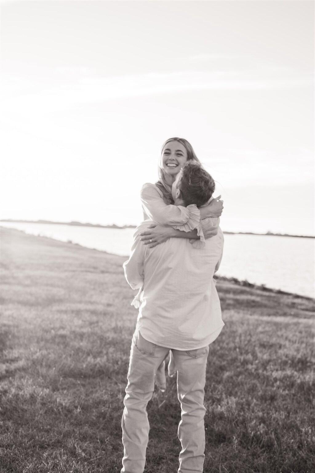 Both of our families came down to the OBX and we had the best celebration after the engagement! We cannot wait to get married this July with all of our family and friends surrounding us! 