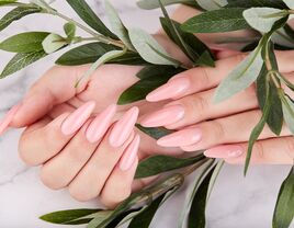 Pink bridesmaid nails