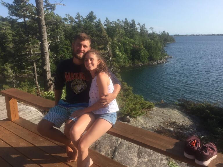 Tess' first time visiting the Canby family islands in Canada