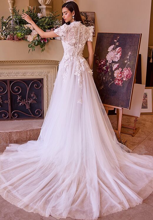 white lace spaghetti strap dress Silk Chiffon main image 1