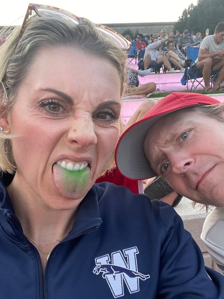 Just a perfect example of our personalities. Jen is always eating some strange sweet treat, and Craig never seems to understand this.