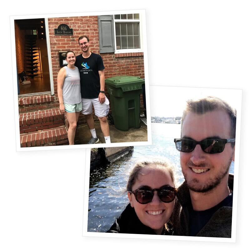 The couple wanted to experience living in a new city and moved to Canton, Baltimore. They met so many good friends, made a ton of great memories, and spent lots of family time with the Gentry's. Timmy's car was a casualty of this move, luckily Julie was there to be his personal chauffeur. 
