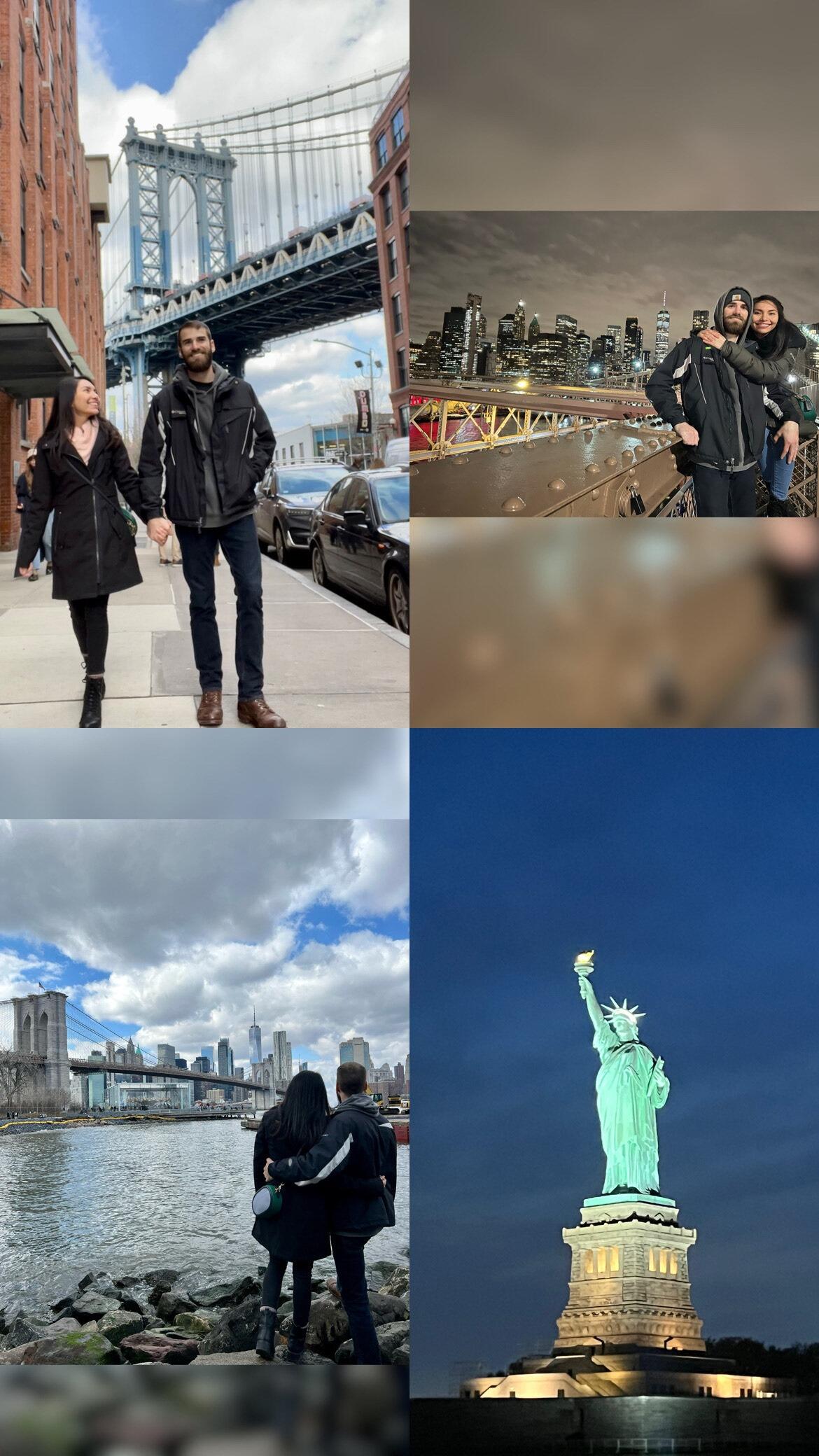 James' trips to NYC. (January, March and June)