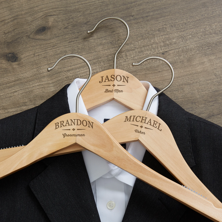 Engraved Wooden Hanger