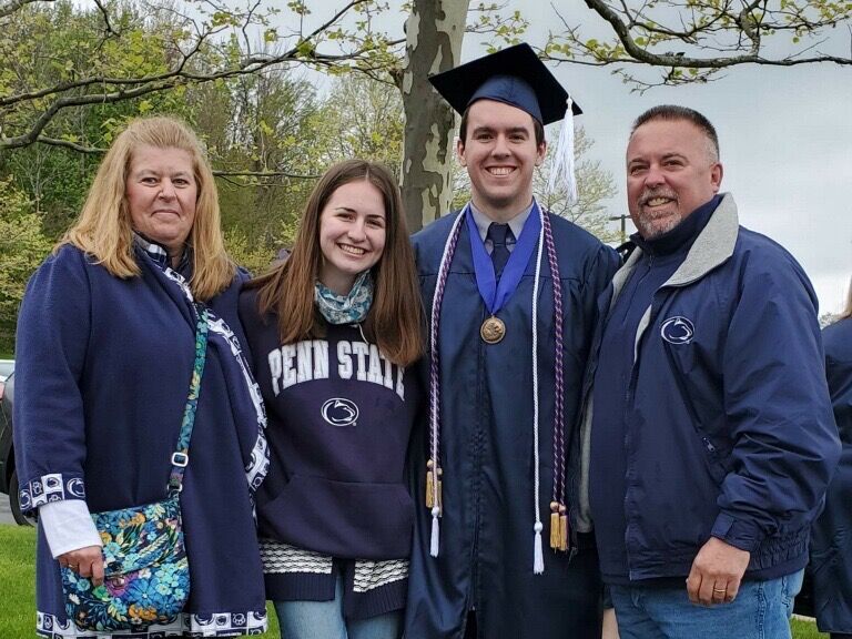 She goes to HIS graduation