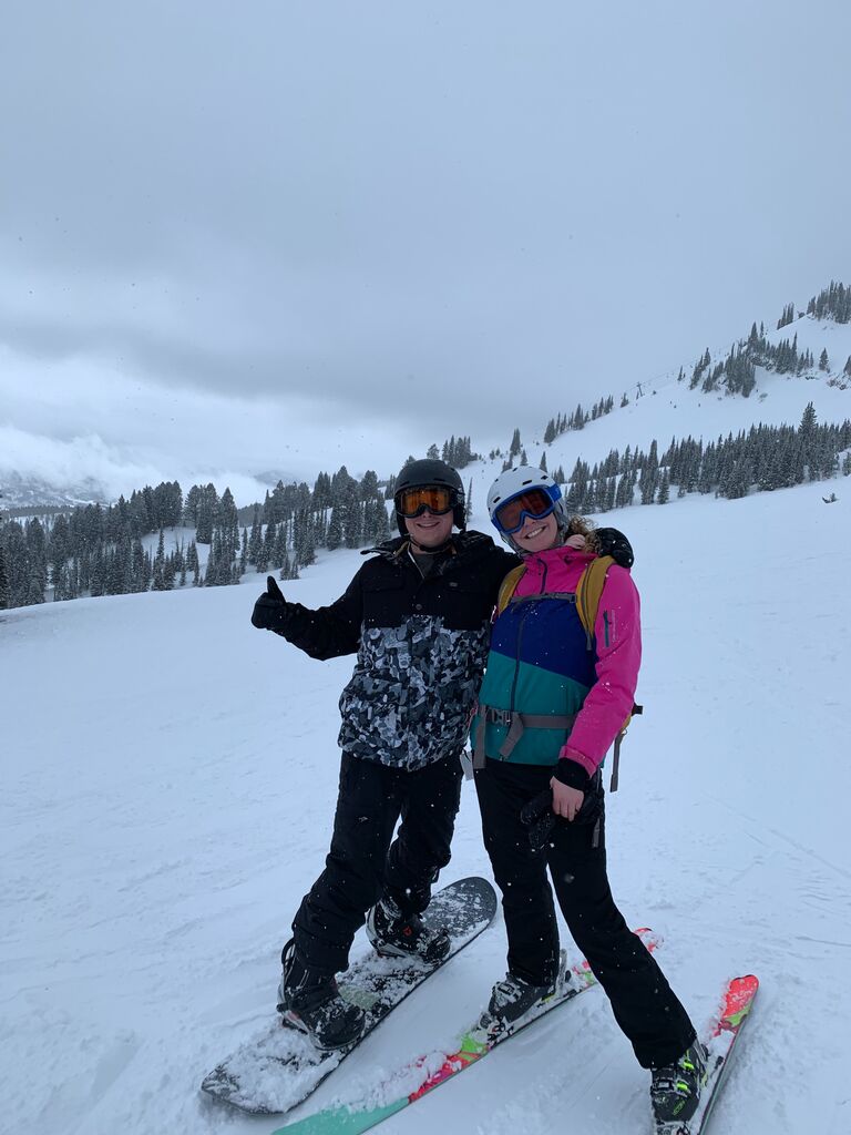 Skiing at Bridger