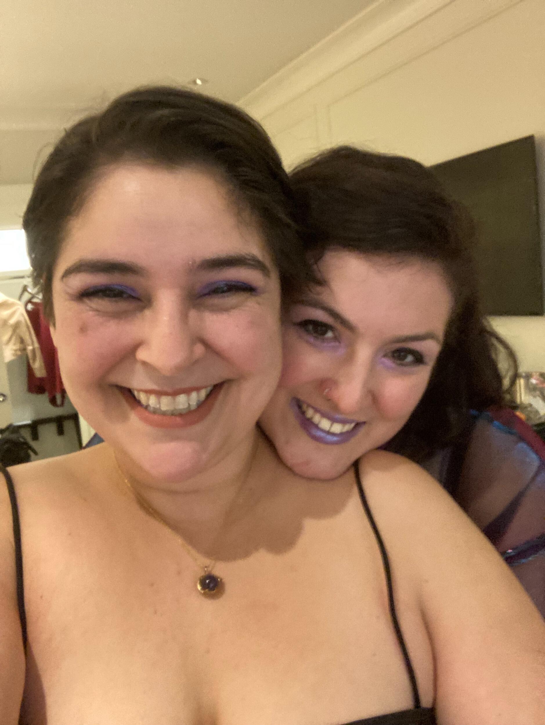 Simone took Ada to Ashley's bachelorette party in Vegas. 