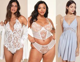 Collage of lingerie pieces for bridal showers