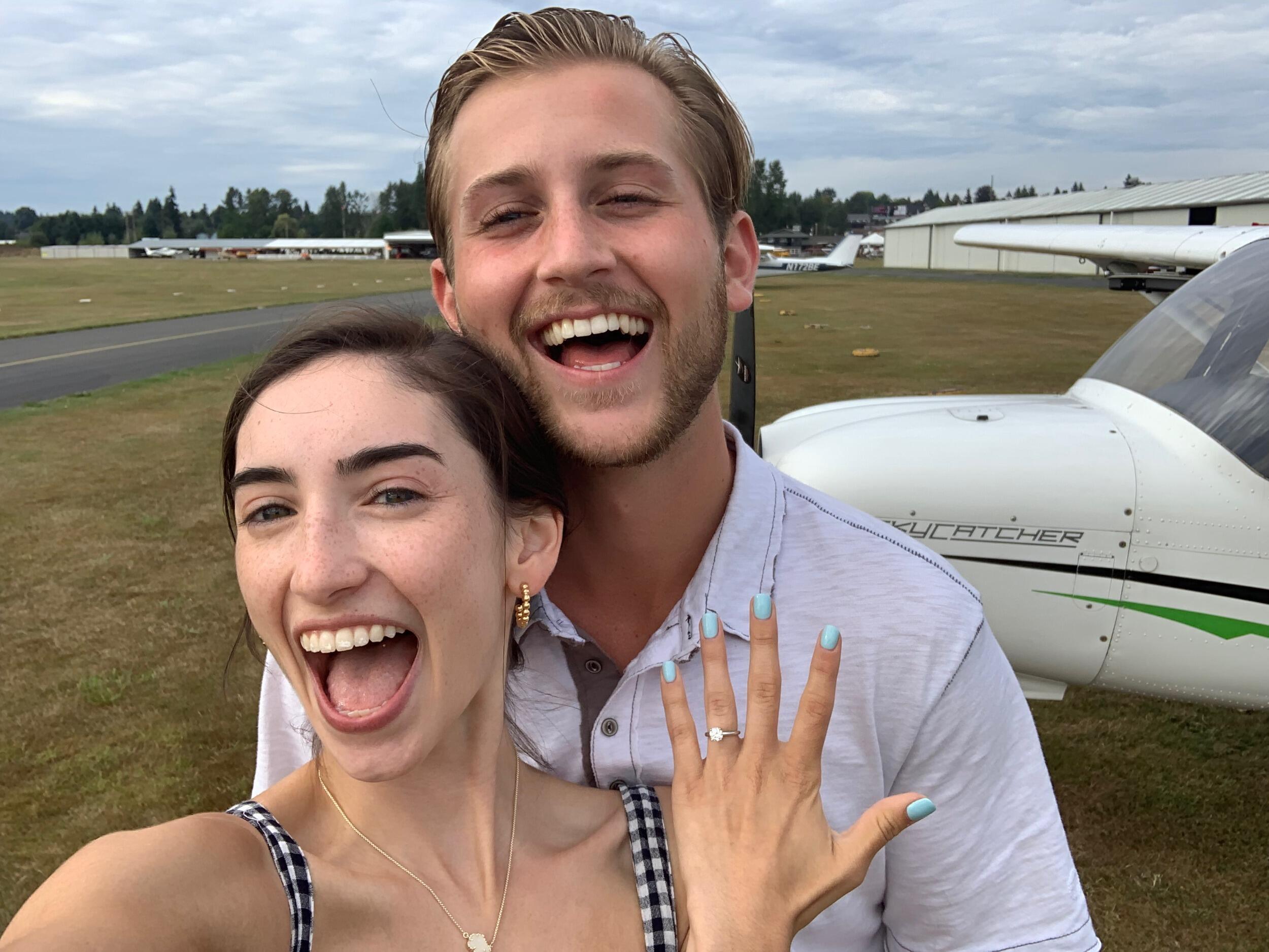 The big day! What started off as a casual date to celebrate our one year anniversary of dating, quickly turned into the biggest surprise ever! 