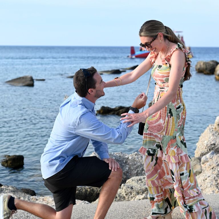 THE MOMENT WE HAD ALL BEEN WAITING FOR!!!! Liam participated in a study abroad program in Rhodes, Greece. After Lacey finished her school year of teaching, she met Liam abroad. After four amazing days together, Liam surprised Lacey on their date night by getting on one knee and asking her to MARRY HIM!! They spent the next two and a half weeks celebrating and exploring the beautiful island of Rhodes. It was completely perfect. We will remember this day forever!!!