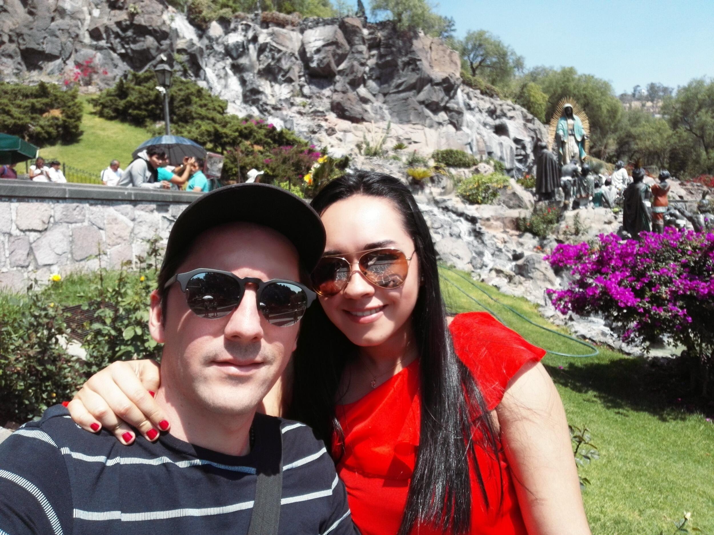 Visitando la virgen de Guadalupe!