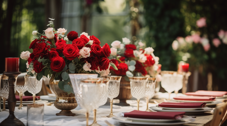 LOVE mix: Red + Ivory Silk Rose Petals for Wedding Centerpieces (750  petals) 