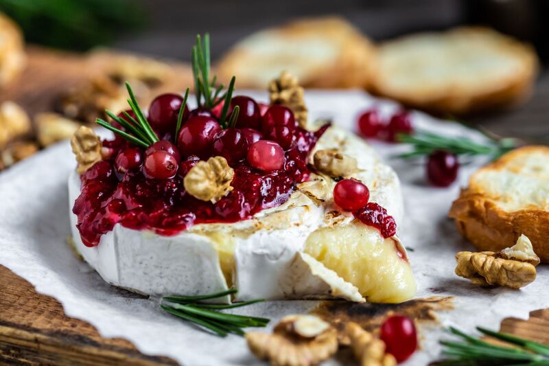 Holiday Party Ideas and Themes - baked brie