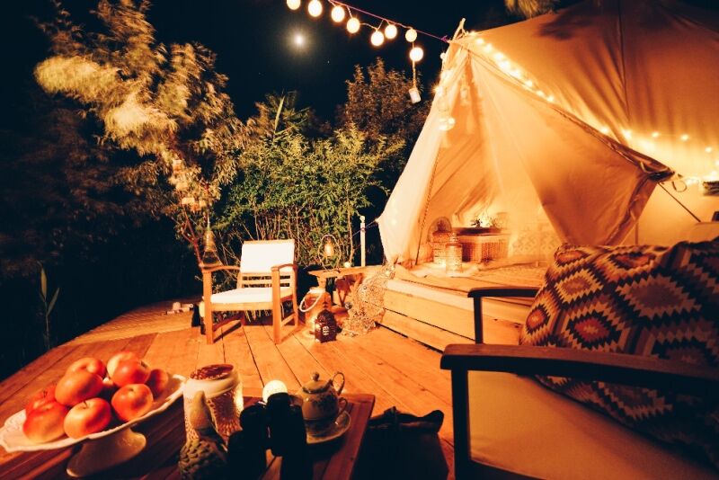 Coachella themed party - tents