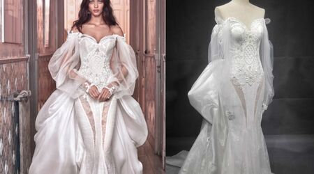 Rhinestone wedding dresses can be made affordable at Darius Bridal