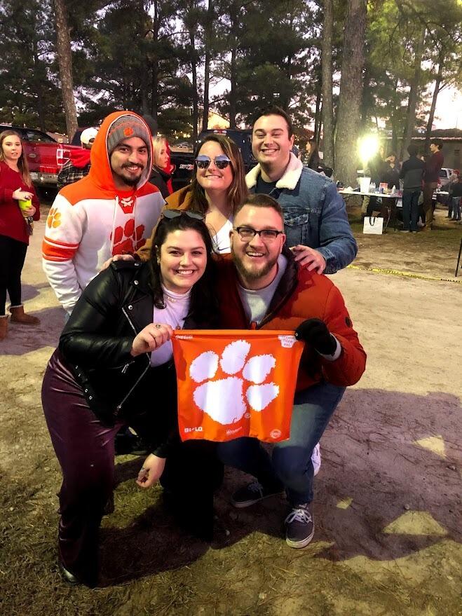 Celebrating the Tigers at the 2019 Clemson vs. NC State game @ NC State!