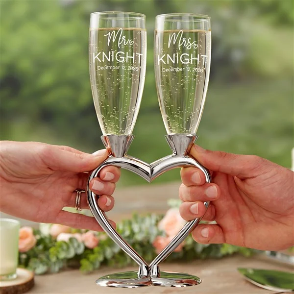 Unique champagne flutes