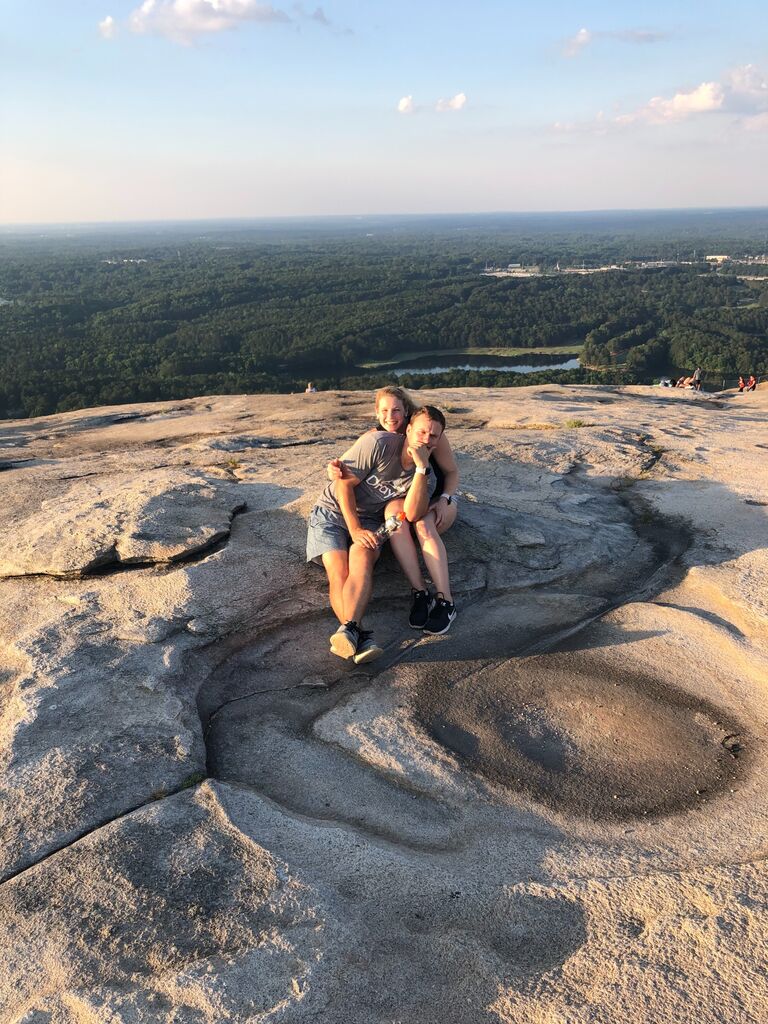 Back at Stone Mountain, where we met in 2008