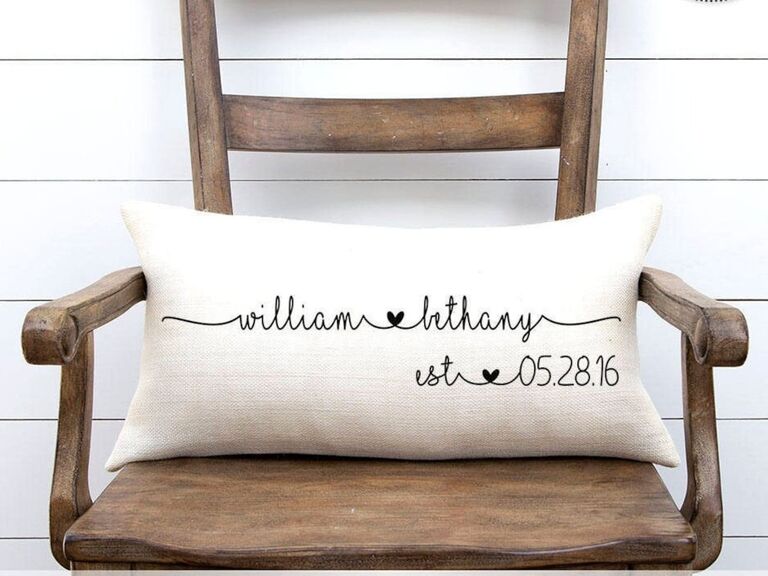 Personalized throw pillow