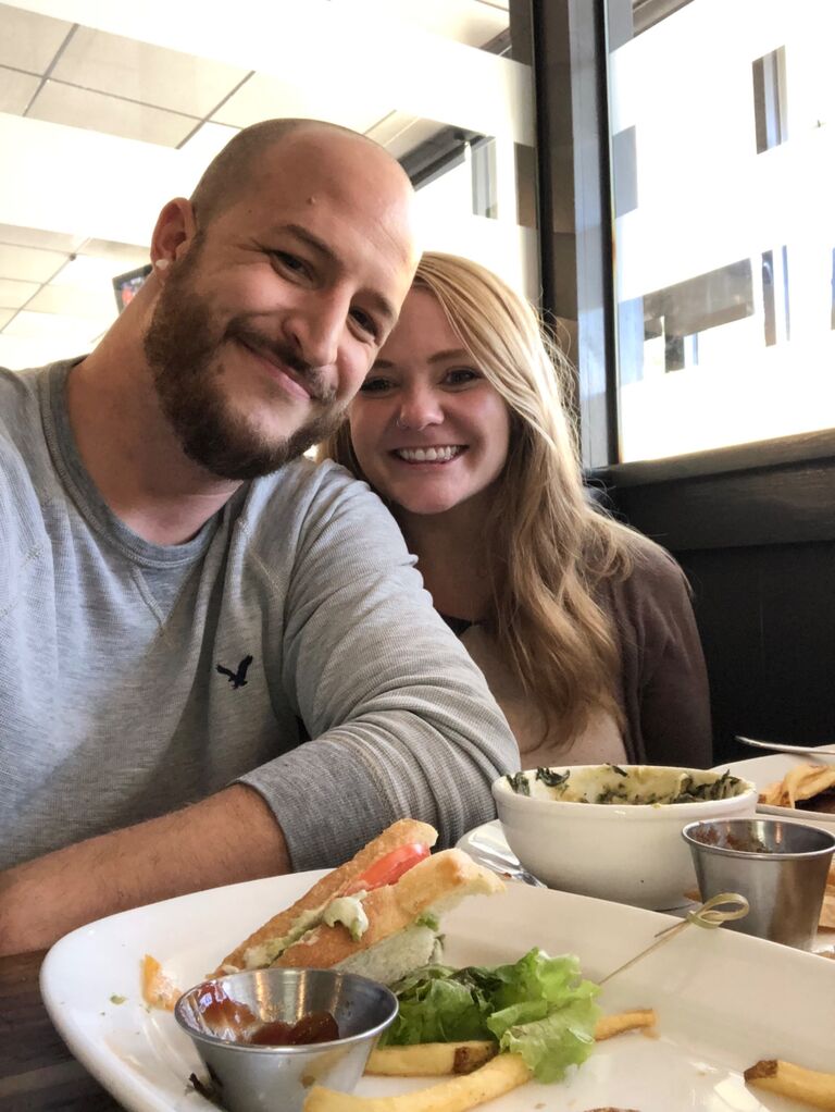 Our first picture together over brunch
