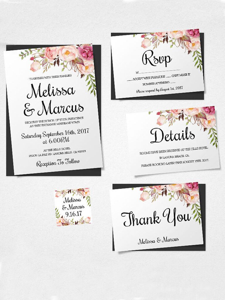 Sample Wedding Invitation Template