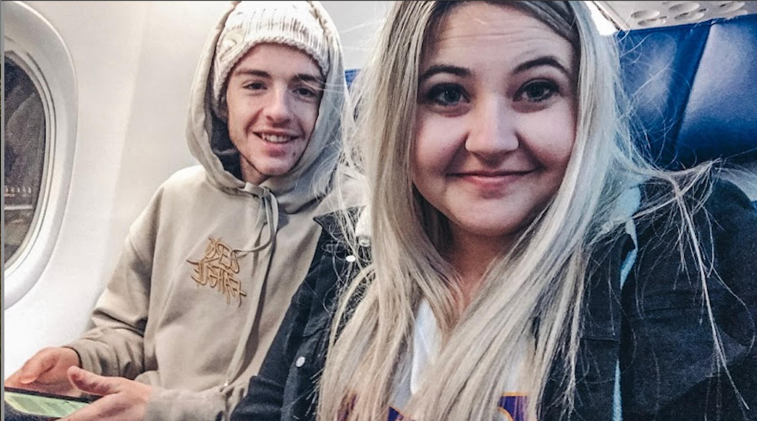 Just as Zane supported me, I was there for him too—holding his hand as he took his first plane ride for our first solo trip to California. It was a big adventure for both of us, going to Los Angeles without any set plans.