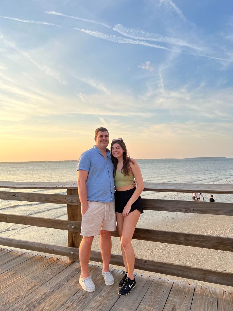 Austin's first trip to Hilton Head (and first time breaking a bone...oops). 