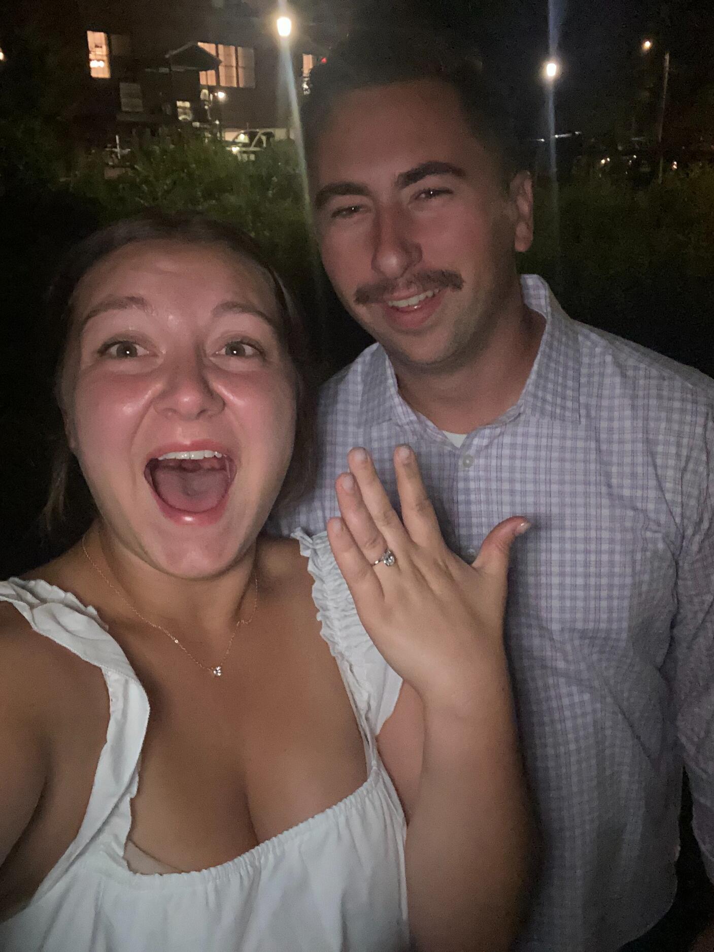 After dating for nearly 5 years, we got engaged at The River House at Odette's! 