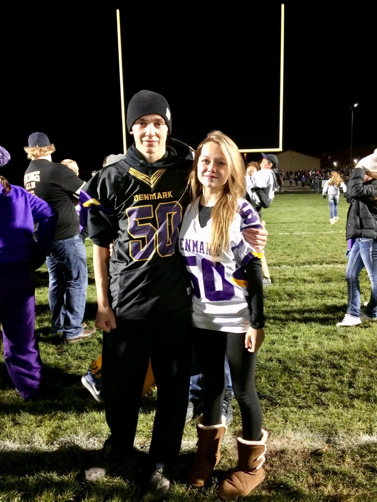 Hudson's Football Game - One-month before we started dating. 