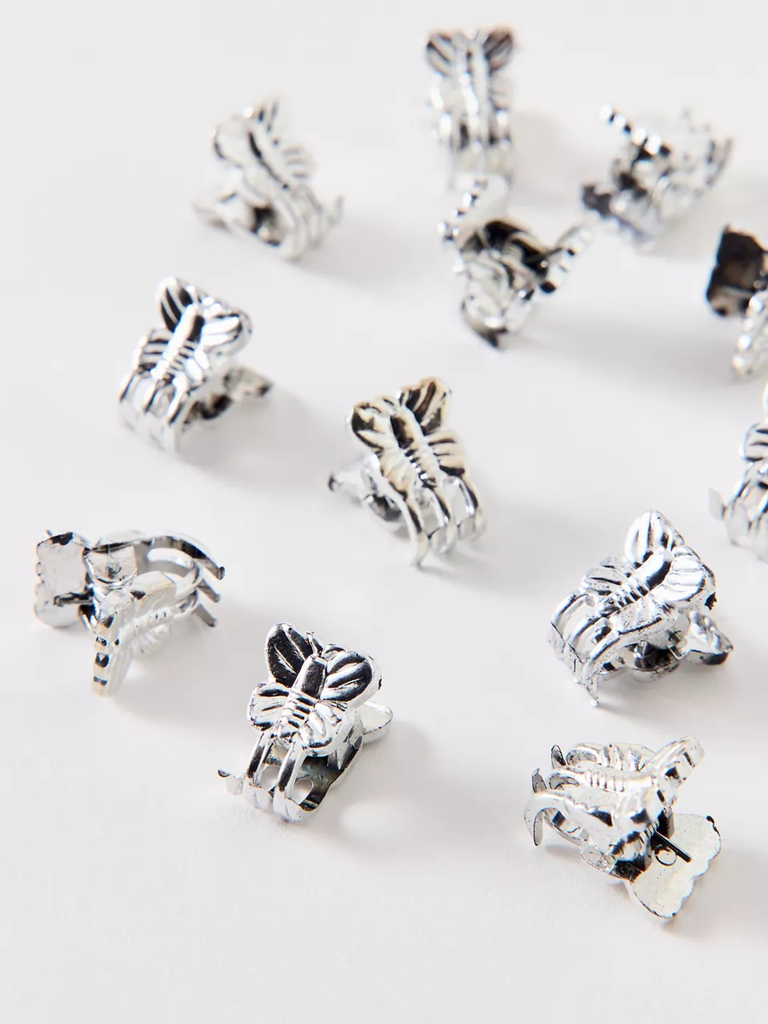 nineties-inspired butterfly hair clips