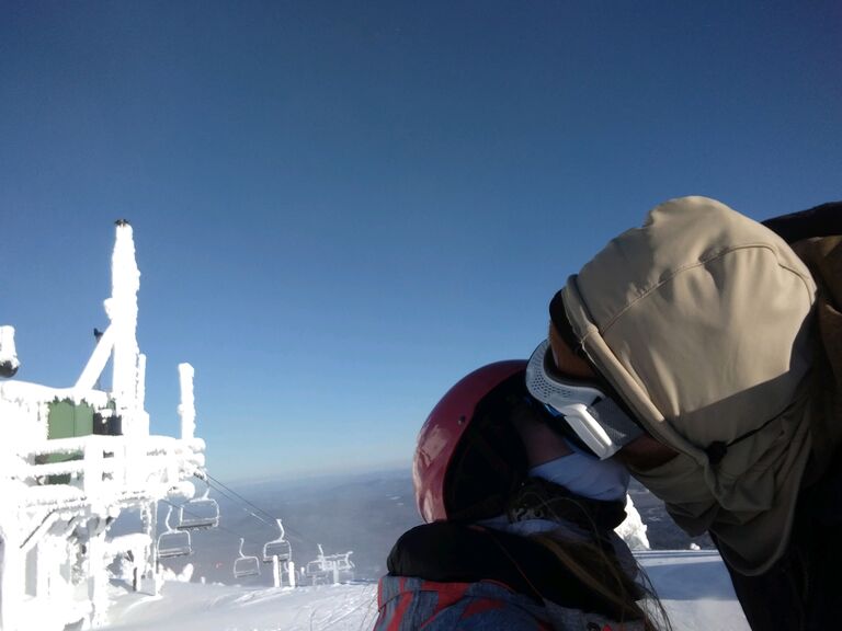 First snowboarding vacation to the White Mountains.