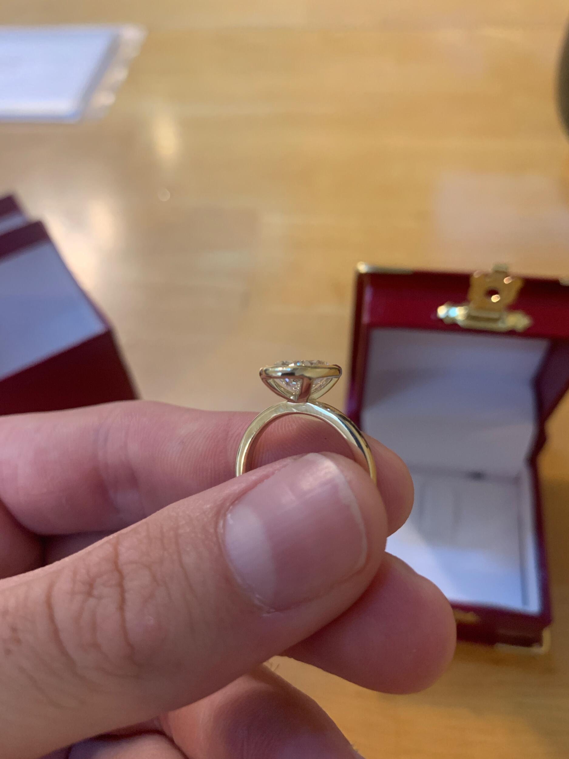 The most nervous I’ve been was asking for Camryn’s parents blessing. When they said yes I quickly ordered the ring and was so excited to ask her.